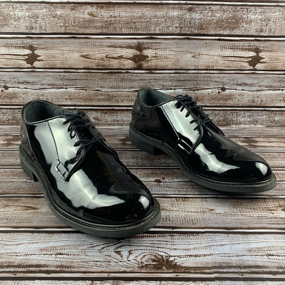 Bates High Shine Uniform Oxford Dress Shoes - Picture 5 of 6